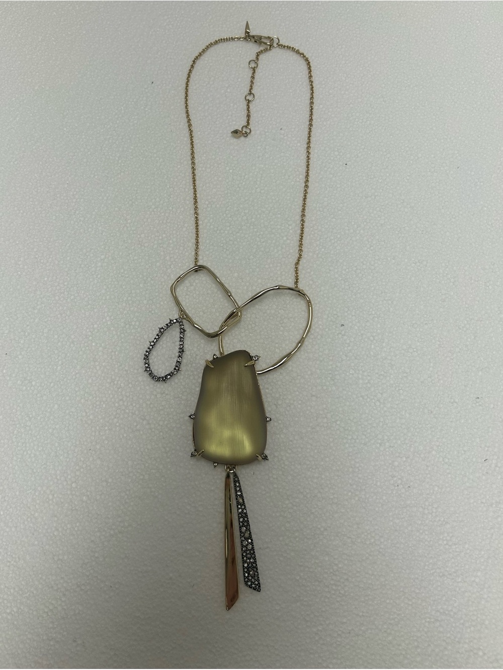 Alexis Bittar Gold-Tone Necklace with Champagne and Clear Crystal Accents - Picture 2 of 7